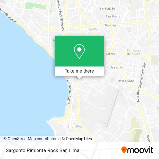 Mapa de Sargento Pimienta Rock Bar