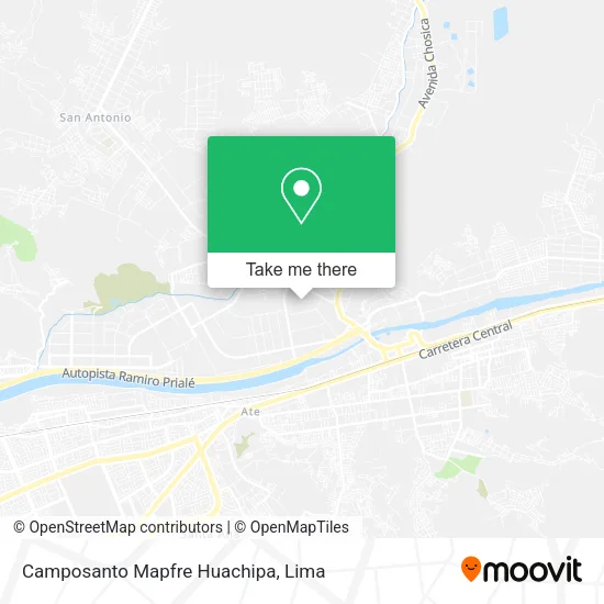 Camposanto Mapfre Huachipa map
