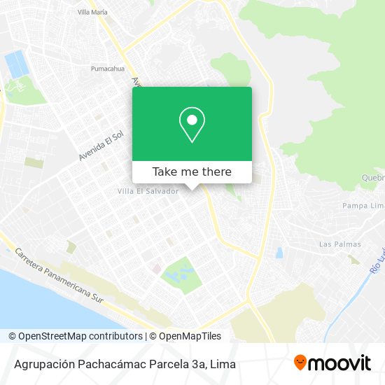 Agrupación Pachacámac Parcela 3a map
