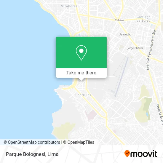 Parque Bolognesi map