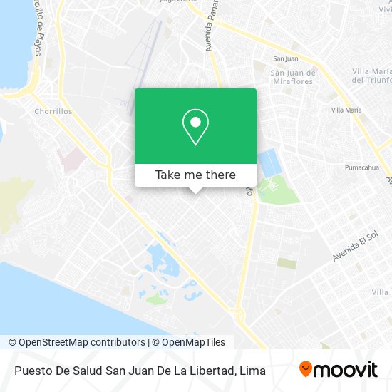 Mapa de Puesto De Salud San Juan De La Libertad