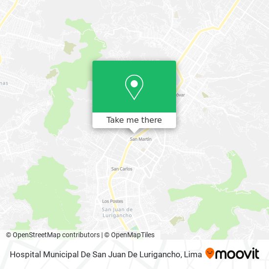 Hospital Municipal De San Juan De Lurigancho map