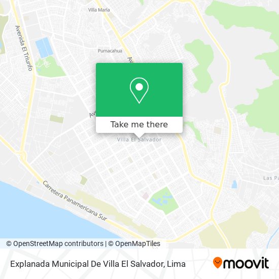 Explanada Municipal De Villa El Salvador map