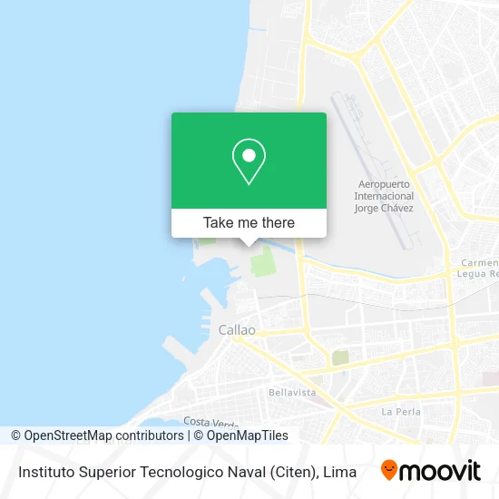 Mapa de Instituto Superior Tecnologico Naval (Citen)