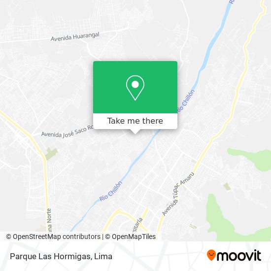 Parque Las Hormigas map