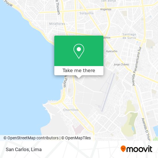 San Carlos map