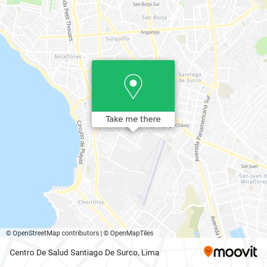 Centro De Salud Santiago De Surco map