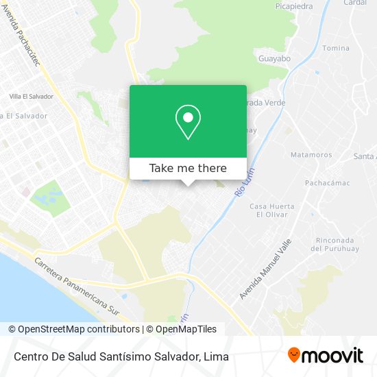 Mapa de Centro De Salud Santísimo Salvador