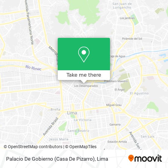 Palacio De Gobierno (Casa De Pizarro) map
