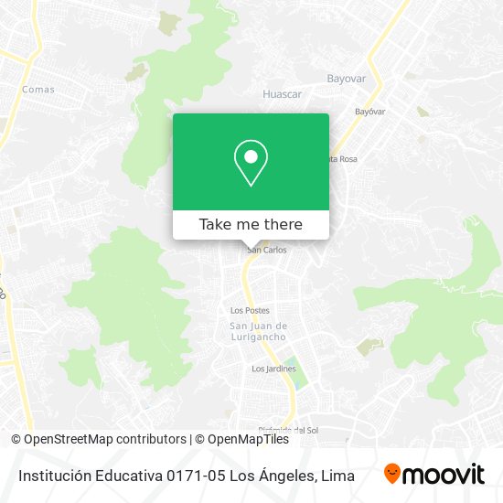 Institución Educativa 0171-05 Los Ángeles map