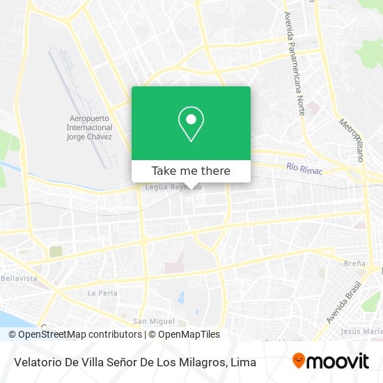 Velatorio De Villa Señor De Los Milagros map
