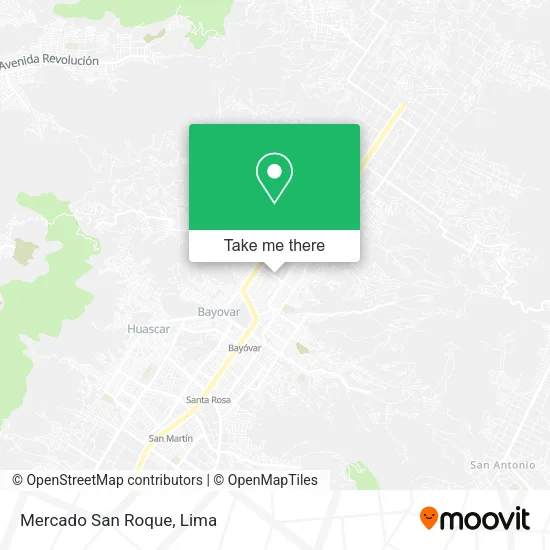 Mapa de Mercado San Roque