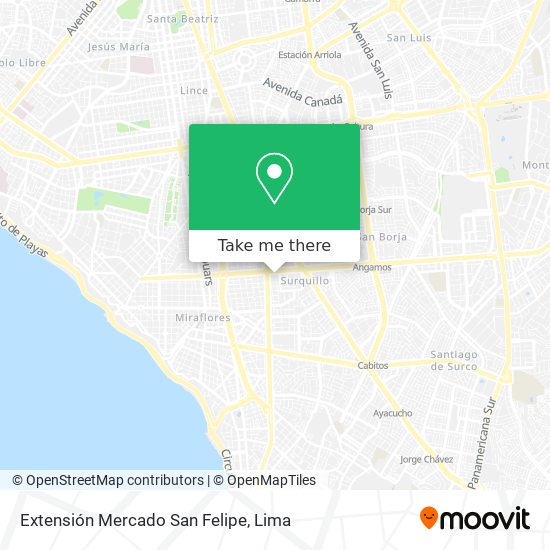 Mapa de Extensión Mercado San Felipe