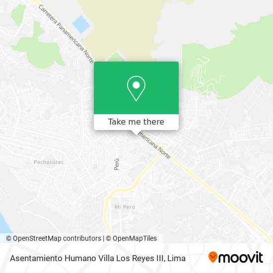 Asentamiento Humano Villa Los Reyes III map