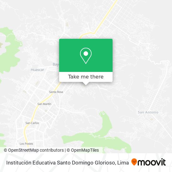 Institución Educativa Santo Domingo Glorioso map