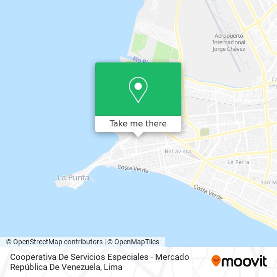 Cooperativa De Servicios Especiales - Mercado República De Venezuela map