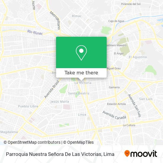 Mapa de Parroquia Nuestra Señora De Las Victorias