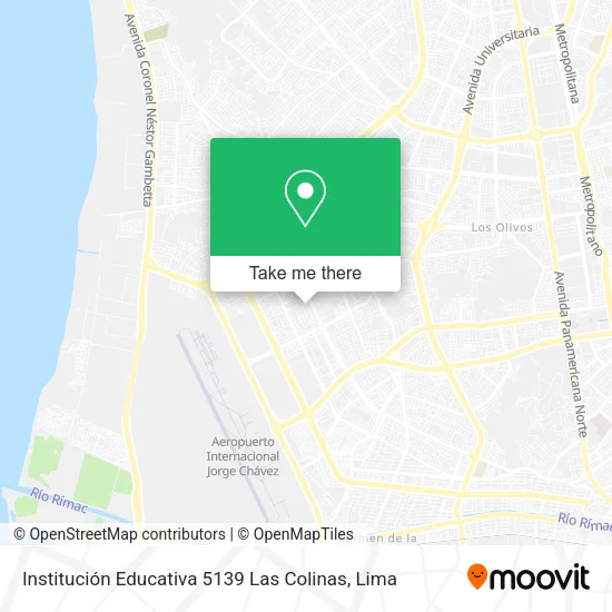 Mapa de Institución Educativa 5139 Las Colinas