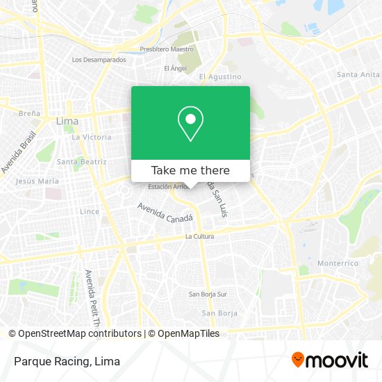 Parque Racing map