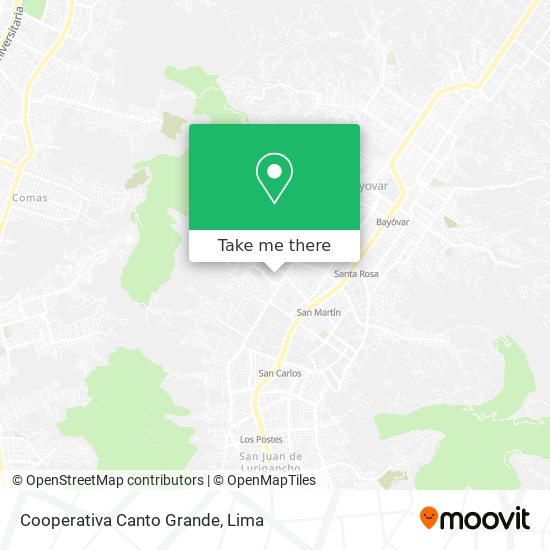 Cooperativa Canto Grande map