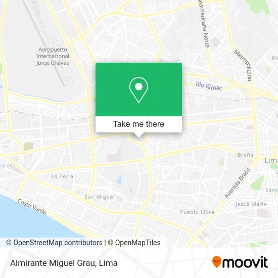 Almirante Miguel Grau map