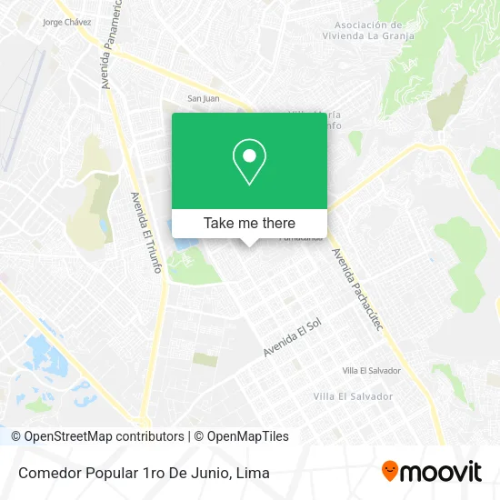 Comedor Popular 1ro De Junio map