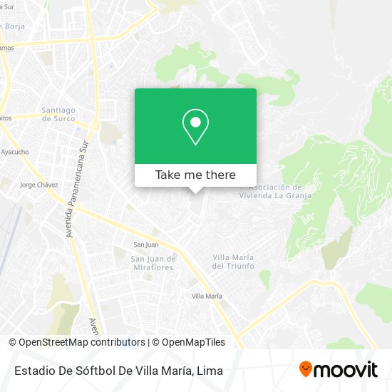 Estadio De Sóftbol De Villa María map
