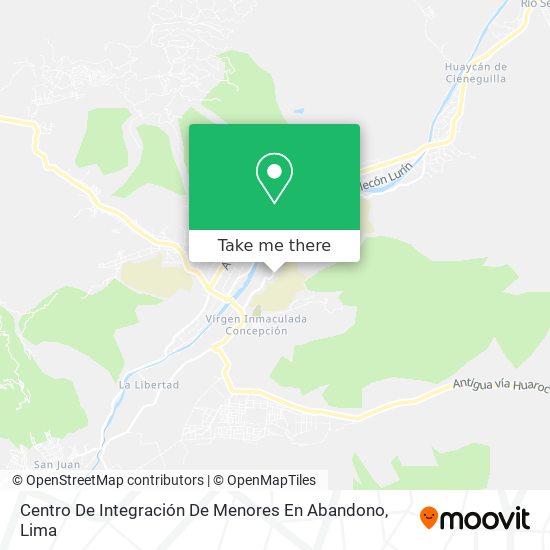 Centro De Integración De Menores En Abandono map