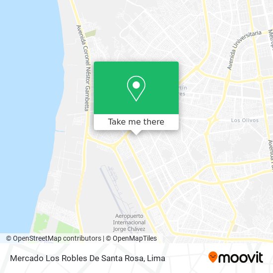 Mapa de Mercado Los Robles De Santa Rosa