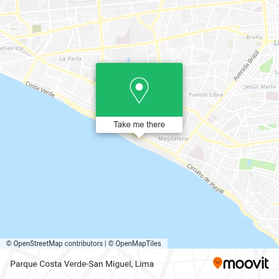 Parque Costa Verde-San Miguel map