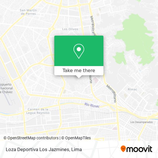 Mapa de Loza Deportiva Los Jazmines