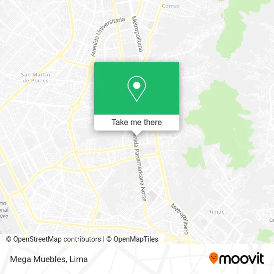 Mapa de Mega Muebles