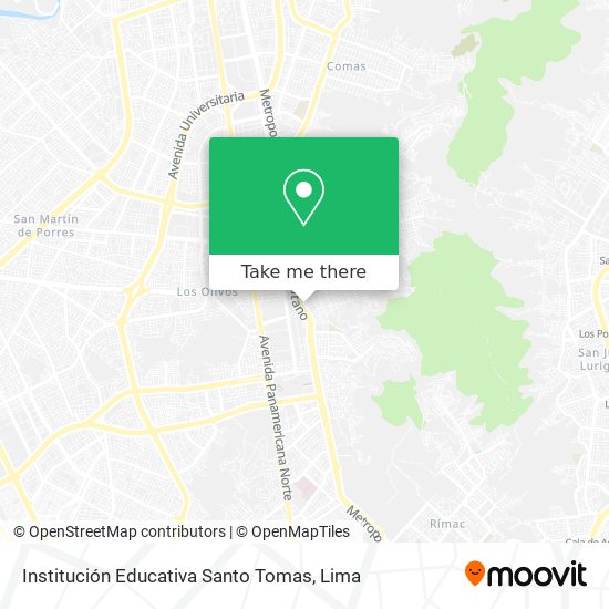 Institución Educativa Santo Tomas map