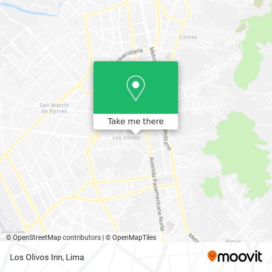 Los Olivos Inn map