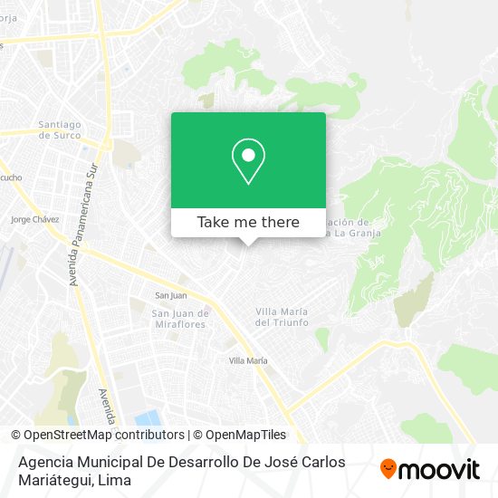 Agencia Municipal De Desarrollo De José Carlos Mariátegui map