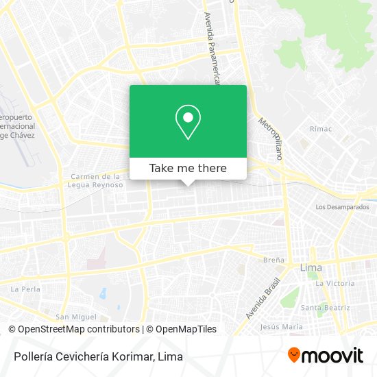 Pollería Cevichería Korimar map