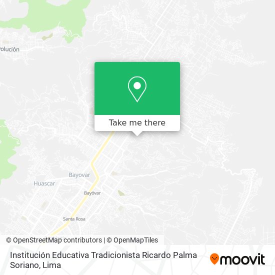 Institución Educativa Tradicionista Ricardo Palma Soriano map