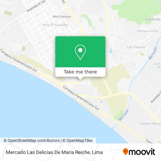 Mapa de Mercado Las Delicias De María Reiche