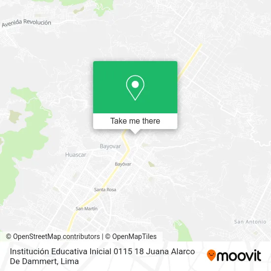 Institución Educativa Inicial 0115 18 Juana Alarco De Dammert map