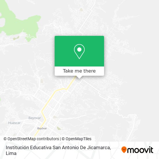 Institución Educativa San Antonio De Jicamarca map