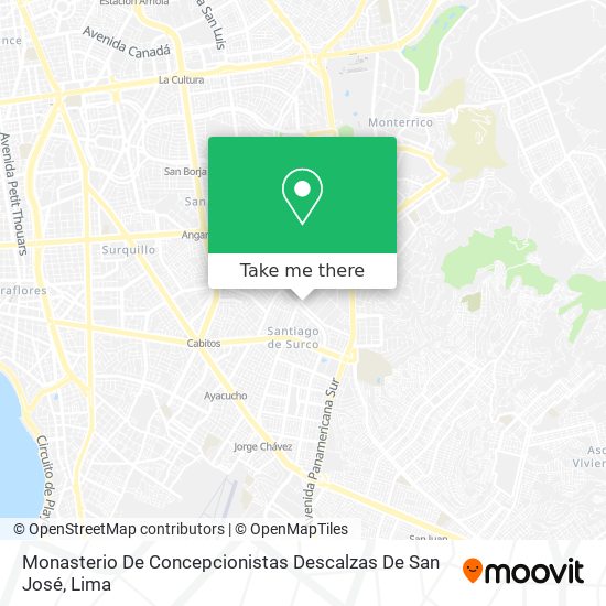 Monasterio De Concepcionistas Descalzas De San José map