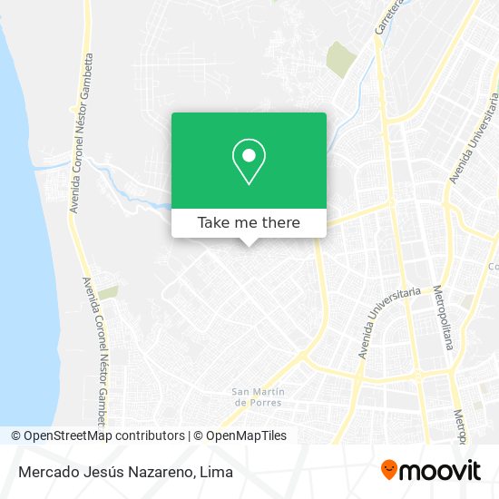 Mapa de Mercado Jesús Nazareno