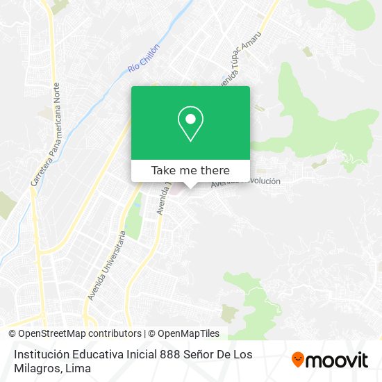 Mapa de Institución Educativa Inicial 888 Señor De Los Milagros