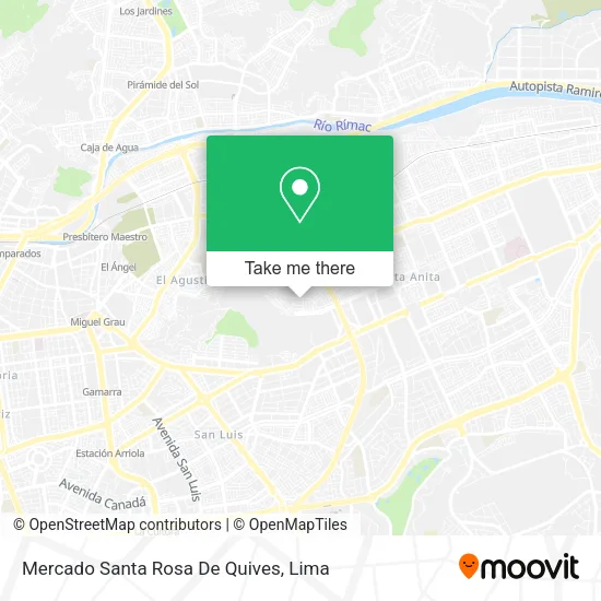 Mapa de Mercado Santa Rosa De Quives