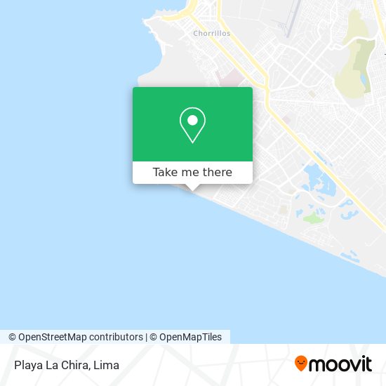 Playa La Chira map