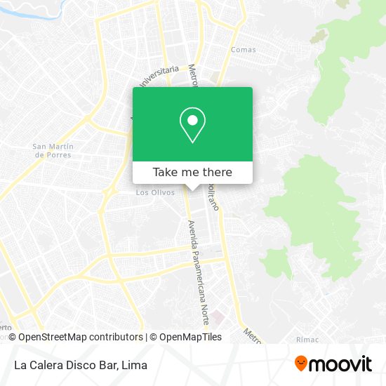 La Calera Disco Bar map