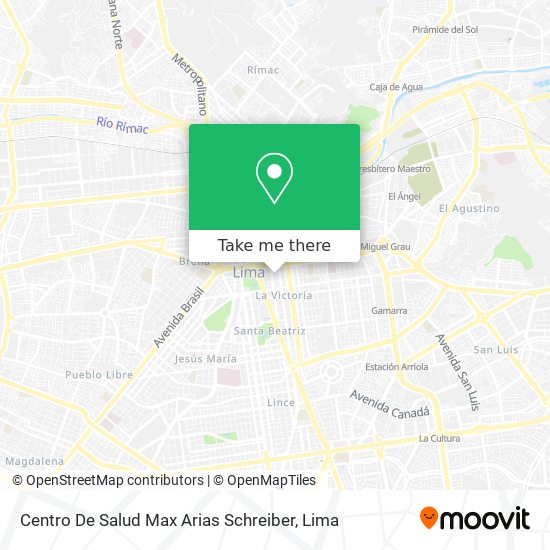 Mapa de Centro De Salud Max Arias Schreiber