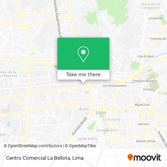 Mapa de Centro Comercial La Bellota