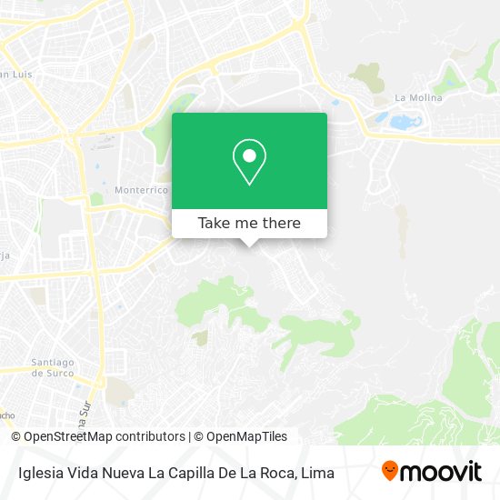 Iglesia Vida Nueva La Capilla De La Roca map