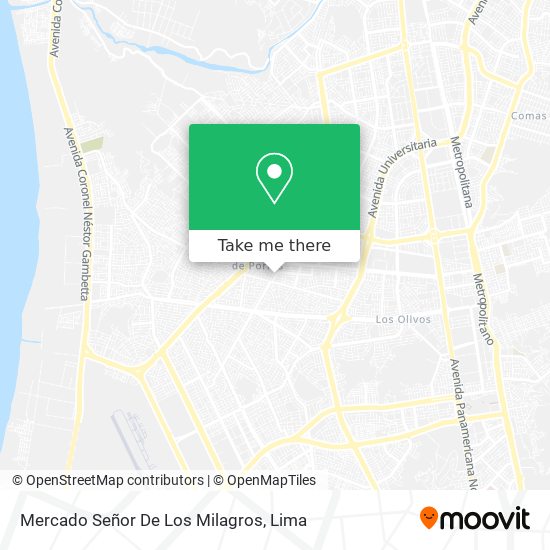 Mercado Señor De Los Milagros map